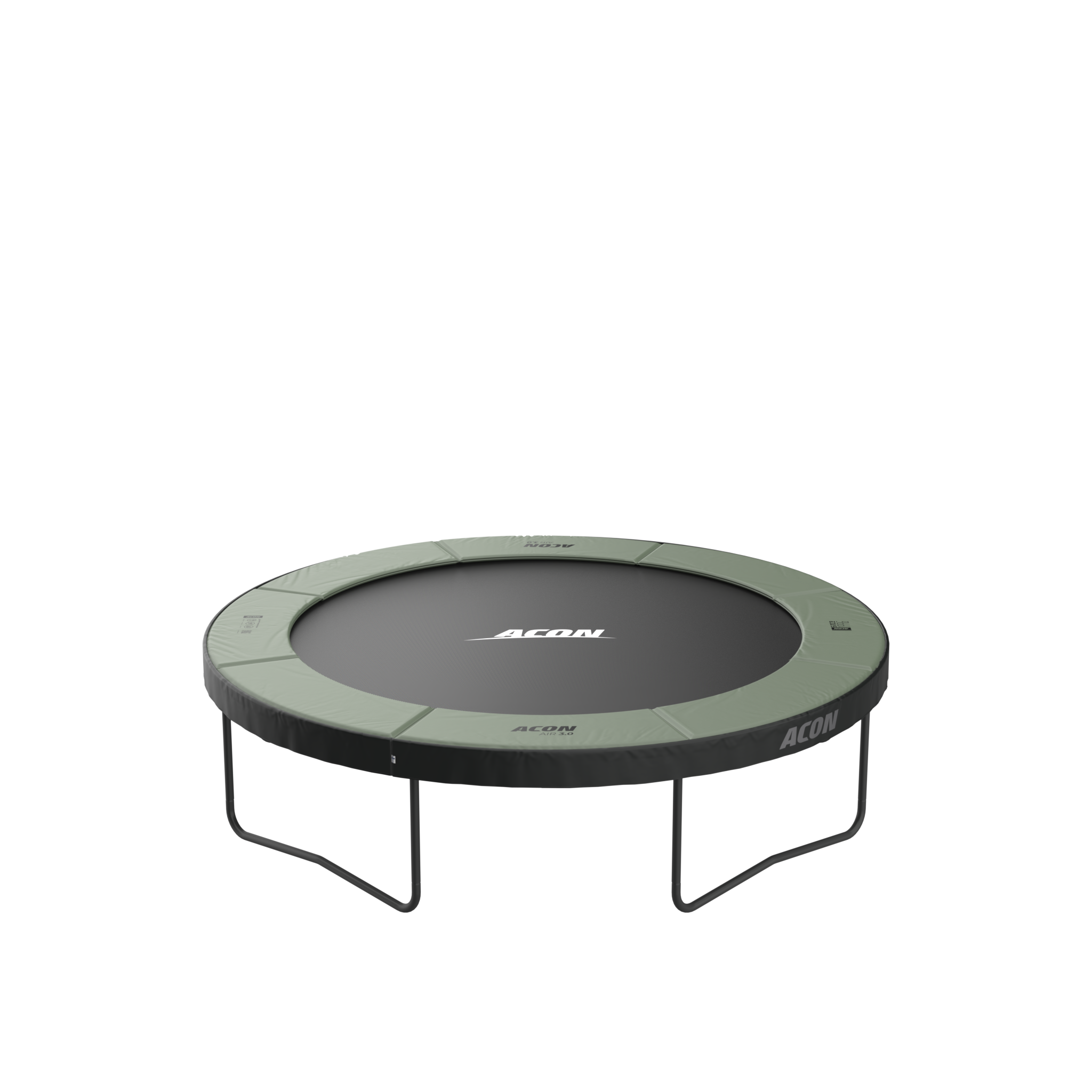 ACON Air 10ft Round Trampoline transparent