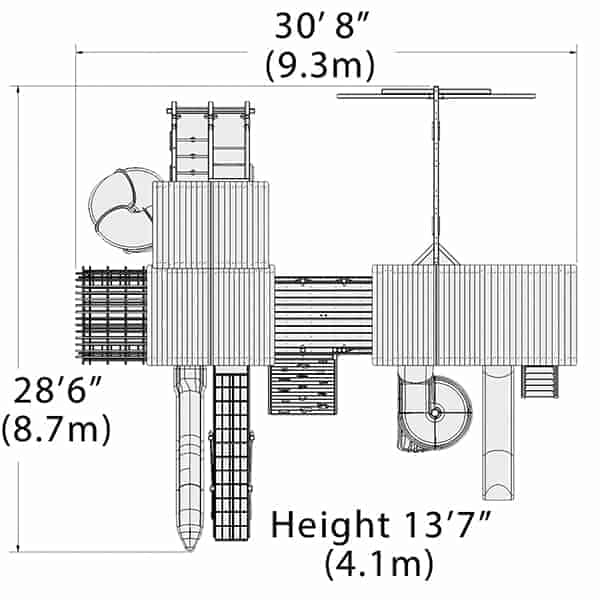 Treehouse Combo Playset - bearplaygrounds