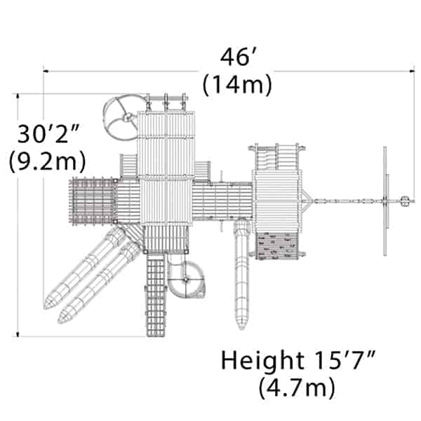 Treehouse Peak Combo Playset - bearplaygrounds