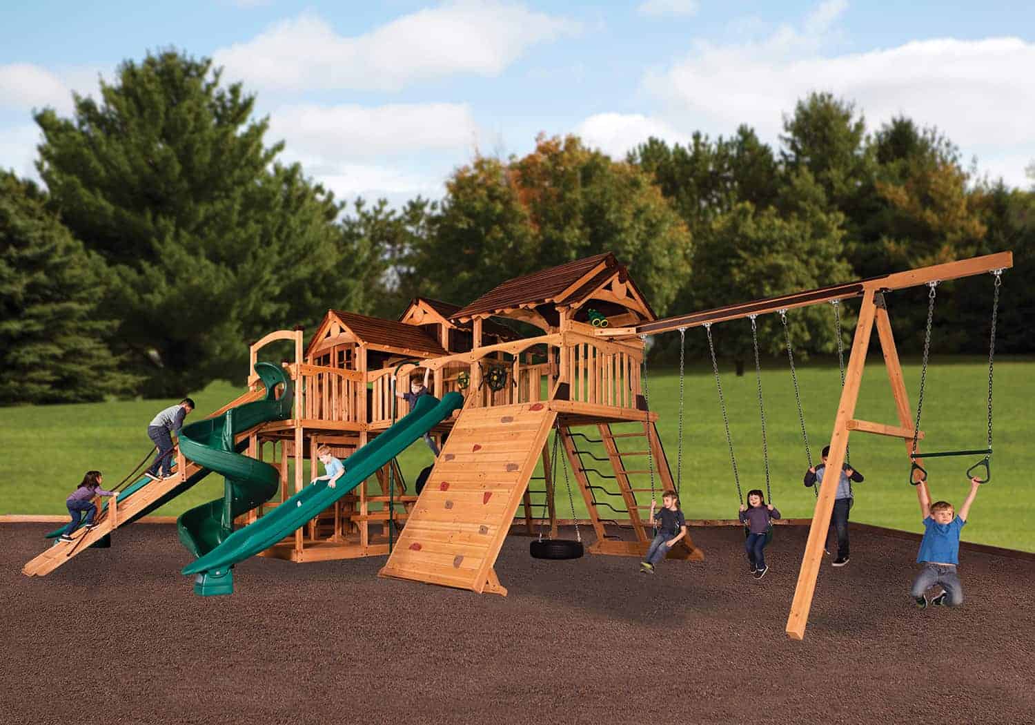 Treehouse Peak Combo Playset - bearplaygrounds