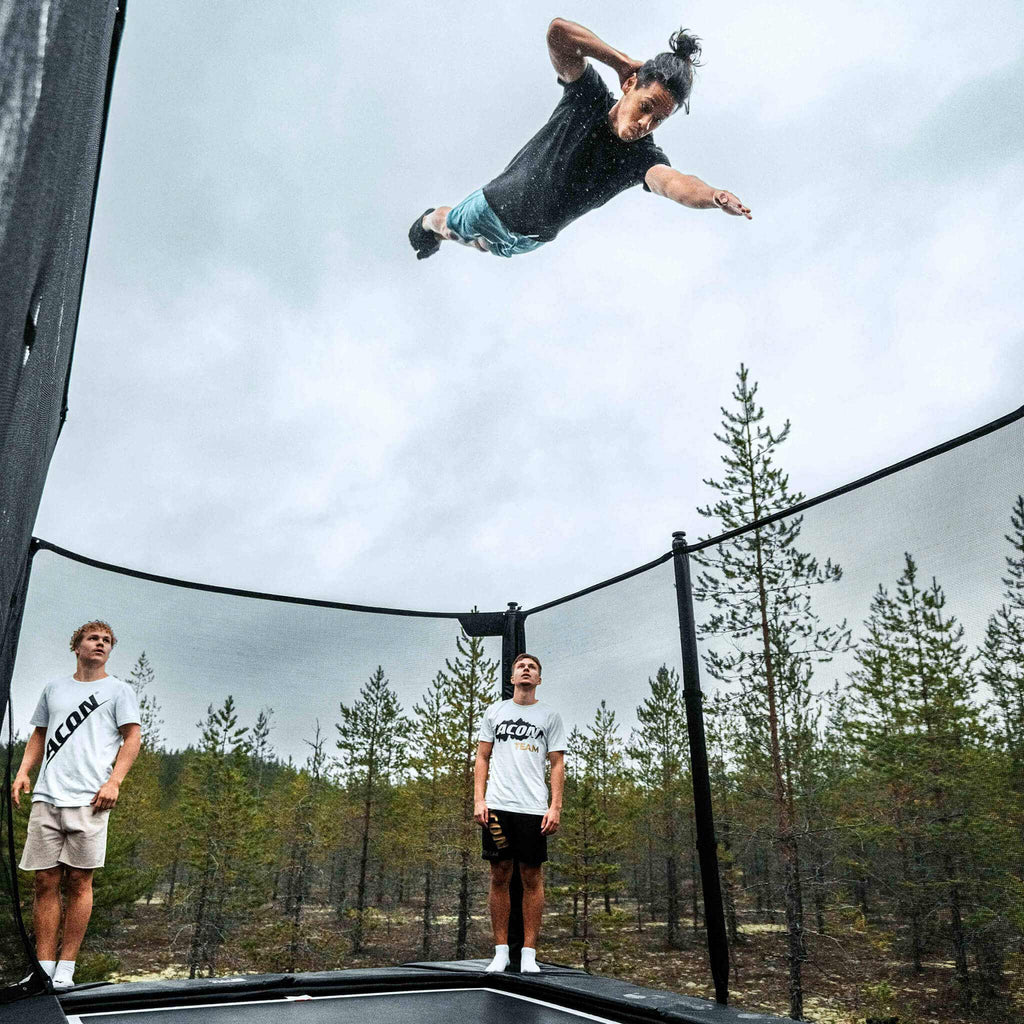 ACON X 17ft Rectangular Trampoline with Net & Ladder