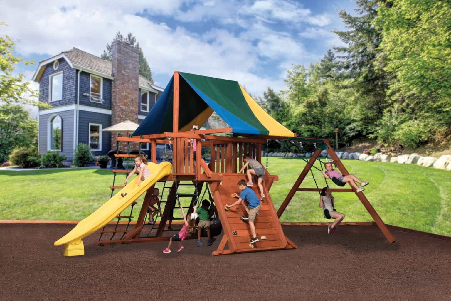 Swing Sets, Trampolines & Basketball Hoop Play Sets Bear Playgrounds