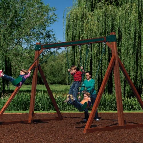Freestanding Swing Set - Wood