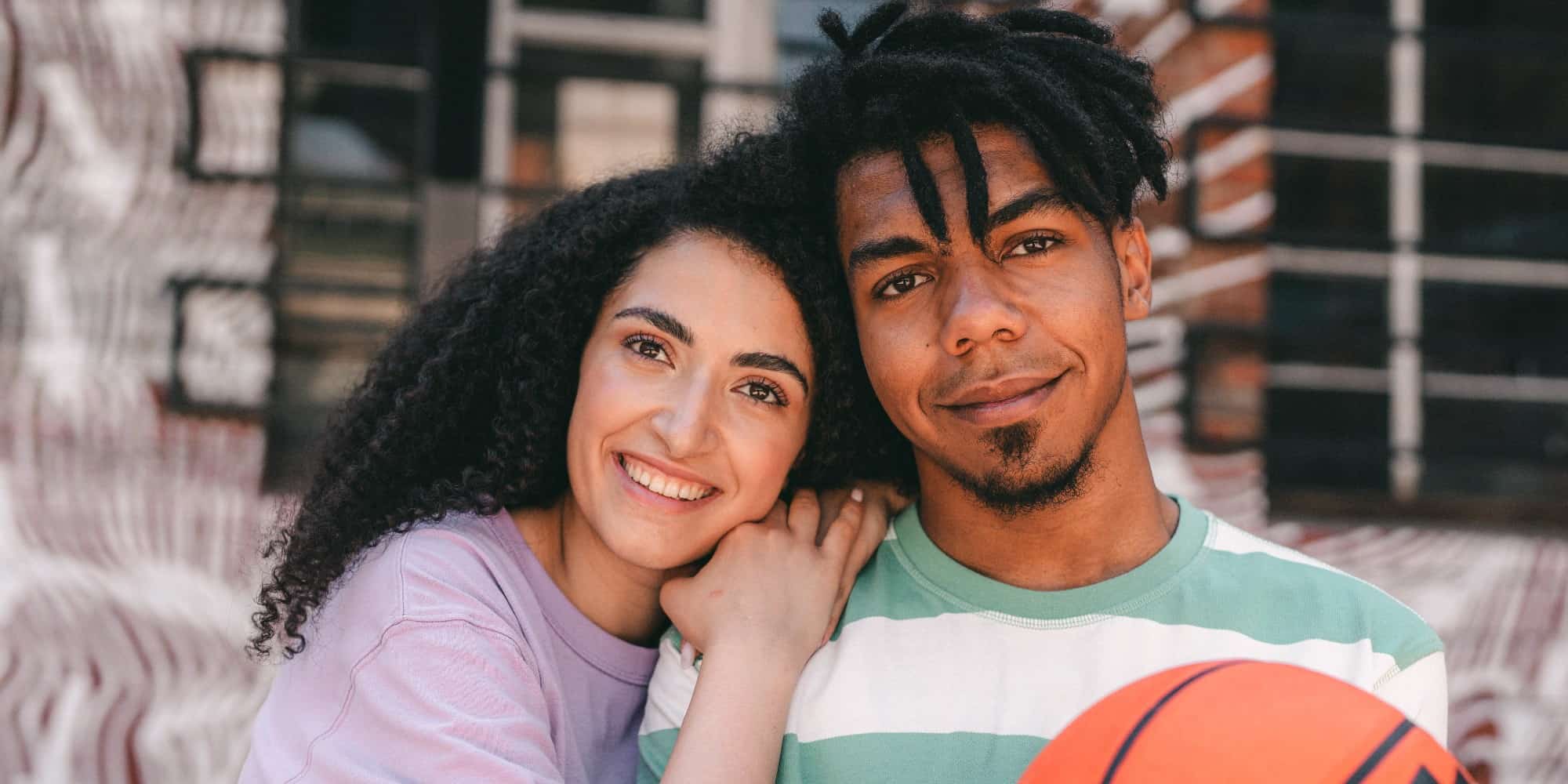 couple that enjoys basketball, credit shvets production